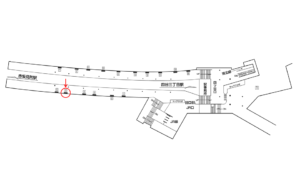 東京メトロ／四ツ谷駅／丸ノ内線／№5駅看板・駅広告、位置図