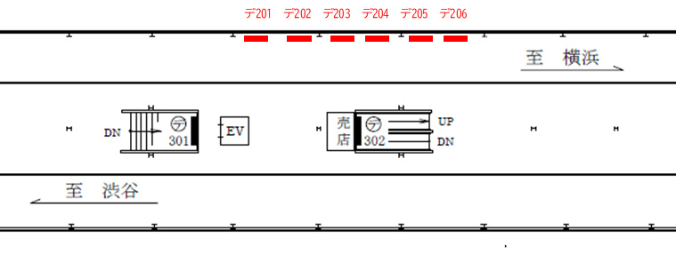 東急/東横線/学芸大学駅/新設SSB/駅図面