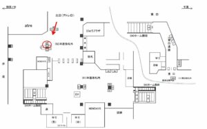 JR／亀戸駅／本屋改札外／№12駅看板・駅広告、位置図
