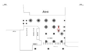 JR／秋葉原駅／本屋口／№85駅看板・駅広告、位置図