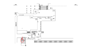 JR／鶴見駅／西口橋上／№15駅看板・駅広告、位置図