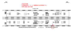 JR／吉祥寺駅／快速上り前／№113駅看板・駅広告、位置図