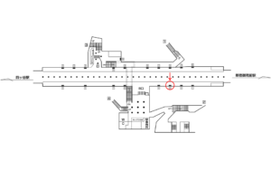 東京メトロ／四谷三丁目駅／丸ノ内線／№3駅看板・駅広告、位置図