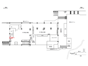 JR／大森駅／橋上本屋口／№1駅看板・駅広告、位置図