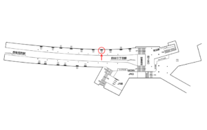 東京メトロ／四ツ谷駅／丸ノ内線／№13駅看板・駅広告、位置図