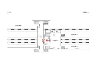 JR 誉田駅/本屋改札外/№3駅看板・駅広告、位置図