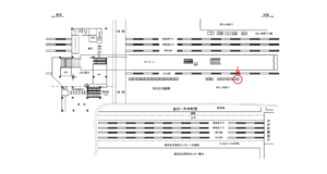 JR／大井町駅／北行線側／№37駅看板・駅広告、位置図