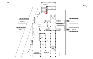 JR／四ツ谷駅／麹町口／№21駅看板・駅広告、位置図