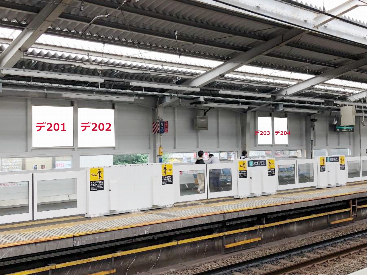 看板［電気額面］／田園都市線 宮前平駅（デ201・202・203・204）