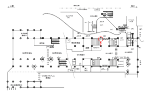JR／北千住駅／本屋口／№24駅看板・駅広告、位置図