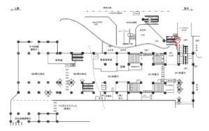 JR／北千住駅／本屋口／№47駅看板・駅広告、位置図