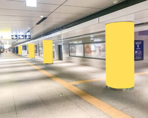 JR／東京駅／東京丸の内地下北口アドピラー駅臨時広告・駅広告、写真2