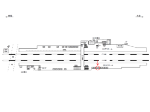 JR／十条駅／上りホーム／№30駅看板・駅広告、位置図