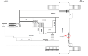 JR/昭島駅/本屋口/№33駅看板・駅広告、位置図