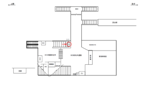 JR／馬橋駅／本屋改札内／№7駅看板・駅広告、位置図