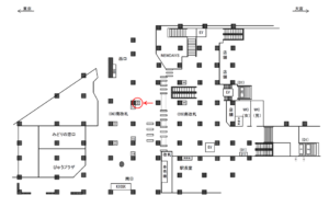 JR／神田駅／南改札／№10駅看板・駅広告、位置図