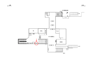 JR／与野駅／本屋橋上／№47駅看板・駅広告、位置図