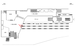 JR／原宿駅／橋上本屋口／№399駅看板・駅広告、位置図