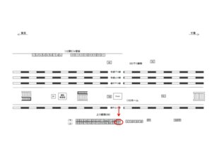 JR／亀戸駅／上り線側／№62駅看板・駅広告、位置図