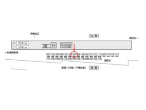 京成　谷津駅／／№1107駅看板・駅広告、位置図
