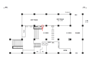 JR／与野本町駅／本屋口／№4駅看板・駅広告、位置図