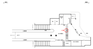 JR／御茶ノ水駅／本屋口／№61駅看板・駅広告、位置図