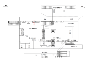 JR／川口駅／本屋橋上／№38駅看板・駅広告、位置図