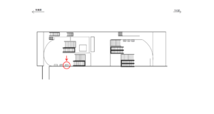 つくばエクスプレス／浅草駅／B3Fコンコース／№3駅看板・駅広告、位置図
