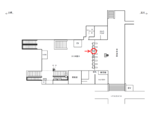 JR／武蔵溝ノ口駅／本屋口／№35駅看板・駅広告、位置図
