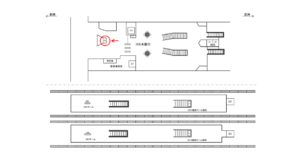 ゆりかもめ 有明駅/本屋口/№2駅看板・駅広告、位置図