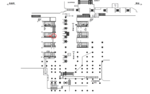 JR／東京駅／中央通路／№32駅看板・駅広告、位置図