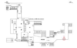 JR／南浦和駅／本屋橋上／№246駅看板・駅広告、位置図
