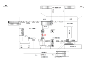 JR／川口駅／本屋橋上／№95駅看板・駅広告、位置図