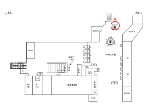 JR／東戸塚駅／橋上本屋口／№28駅看板・駅広告、位置図