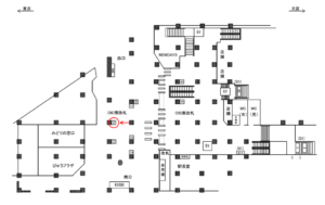 JR／神田駅／南改札／№12駅看板・駅広告、位置図