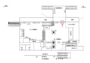 JR／川口駅／本屋橋上／№33駅看板・駅広告、位置図