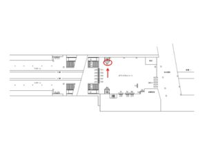 東武　新鎌ヶ谷駅／／№4駅看板・駅広告、位置図