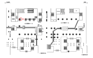 JR／東京駅／南乗ホール／№26駅看板・駅広告、位置図