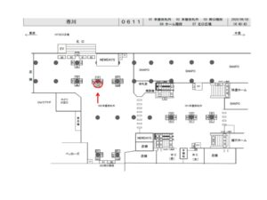 JR／市川駅／本屋改札外／№100駅看板・駅広告、位置図