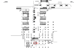 JR／東京駅／中央通路／№192駅看板・駅広告、位置図
