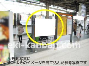JR／吉祥寺駅／快速ホーム№B31&B32№32駅看板・駅広告、写真1