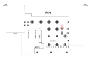 JR／秋葉原駅／本屋口／№86駅看板・駅広告、位置図