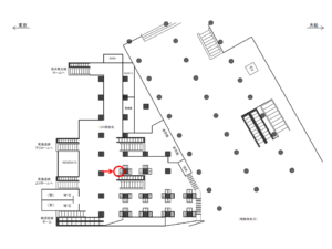 JR／横浜駅／南改札／№16駅看板・駅広告、位置図