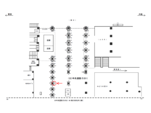 JR／横浜駅／中央通路／№45駅看板・駅広告、位置図
