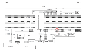 JR/西川口駅/本屋橋上/№92駅看板・駅広告、位置図