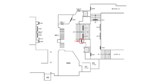 京急／汐入駅／／№43001駅看板・駅広告、位置図