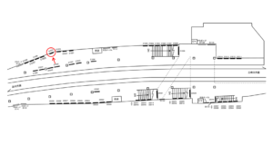 京急/横須賀中央駅//№21024駅看板・駅広告、位置図