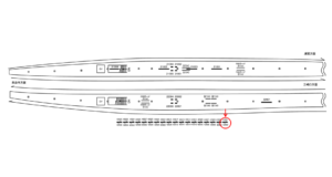 京急／堀ノ内駅／№42001&／№42002駅看板・駅広告、位置図