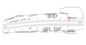 京急/横須賀中央駅//№21014駅看板・駅広告、位置図