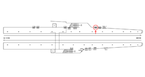 京急／馬堀海岸駅／／№31001駅看板・駅広告、位置図